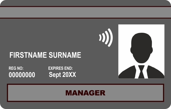 Black Manager CSCS Card