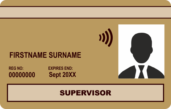 Gold Supervisor CSCS Card