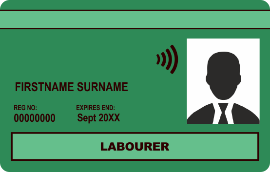 Green Labourer CSCS Card
